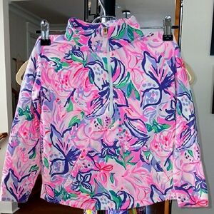 Lilly Pulitzer - Girls Pink and Purple Popover size M 6-7, Isn't She Lilly